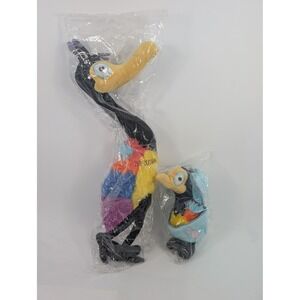 Lot of 2 Disney Pixar Up Kevin & Baby Kevin Plush Set by Snap Toys - RARE (NEW)
